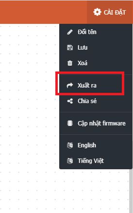 Chọn vào ô xuất ra