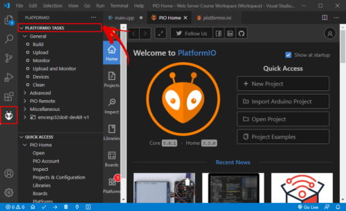 Lập Trình ESP32 Trên Visual Studio Code và PlatformIO IDE - Thiết bị ...