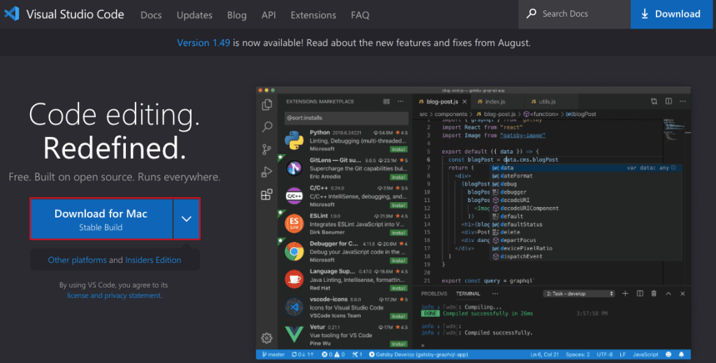 Cài đặt Visual Studio Code trên Mac OS X - Lập trình ESP32