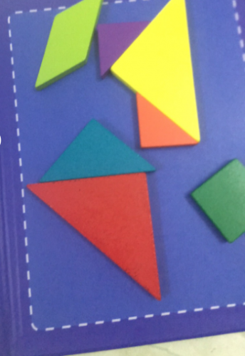 Trò chơi Tangram: xếp hình khối gỗ - Giáo cụ Montessori cho bé mầm non photo review