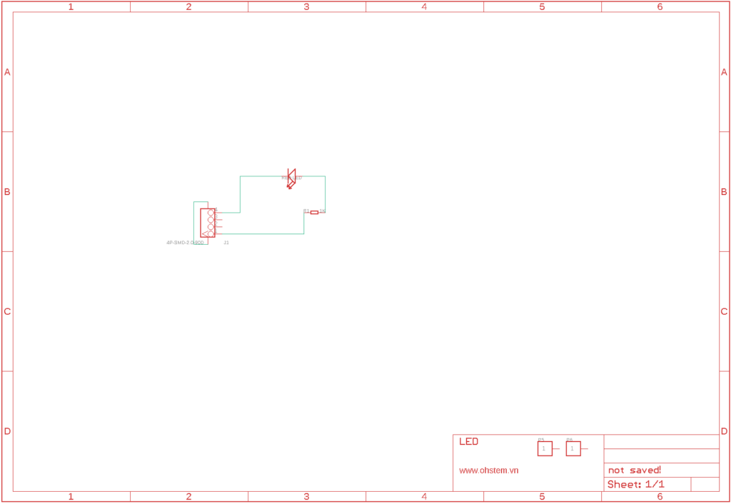 Schematic của module LED đơn
