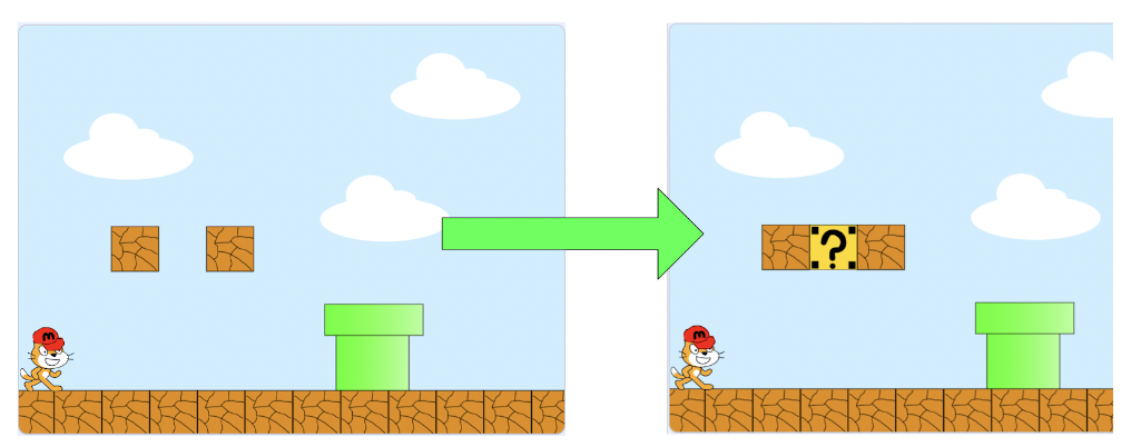 cách làm game Mario trên Scratch