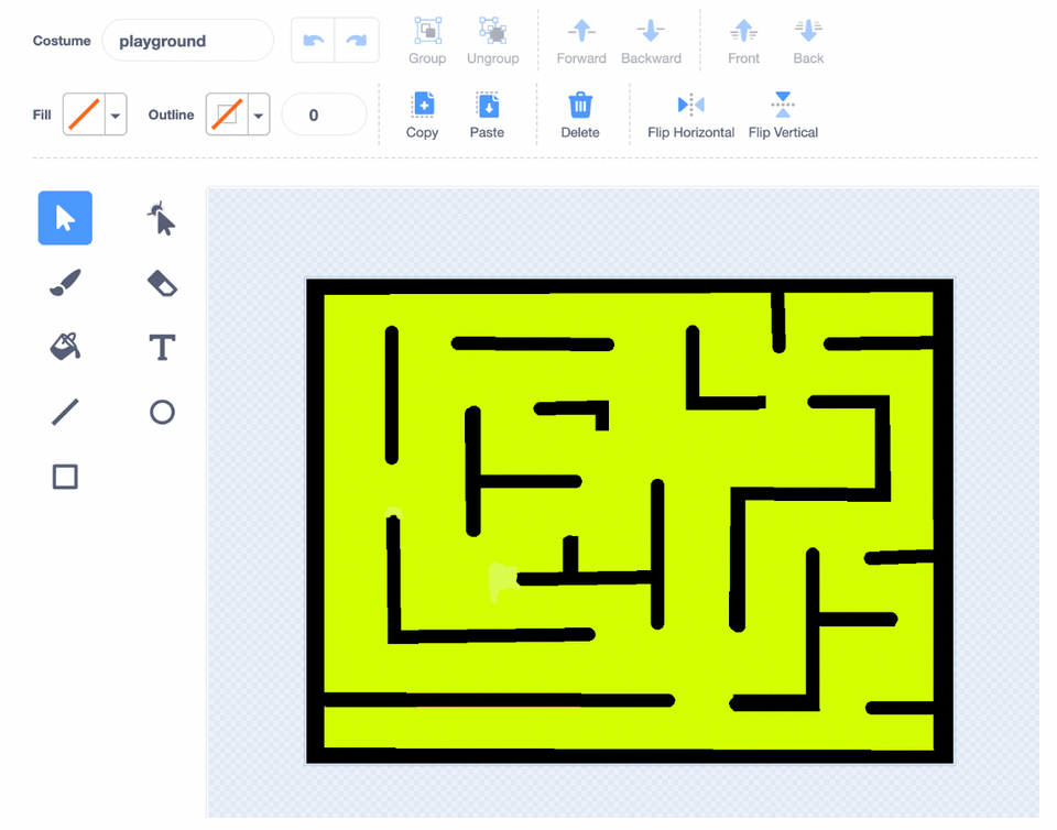 Hướng dẫn cách lập trình Game Scratch Pacman - tạo phông nền