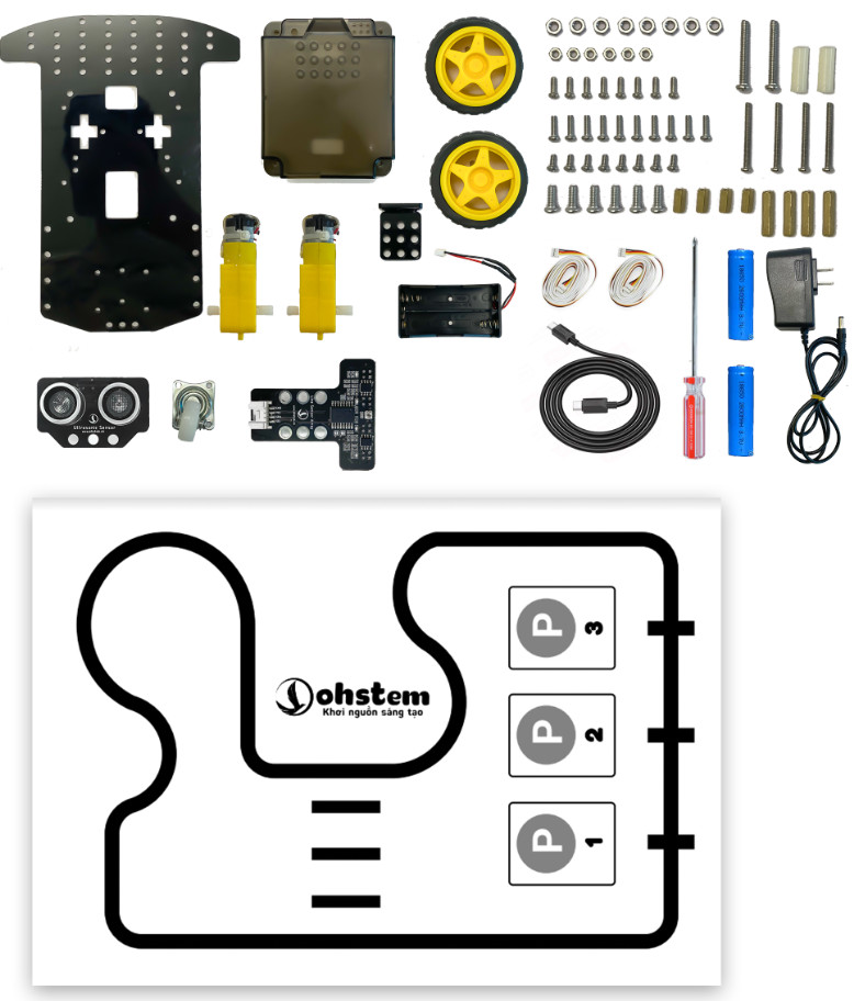 Thành phần bộ STEM Robot Kit