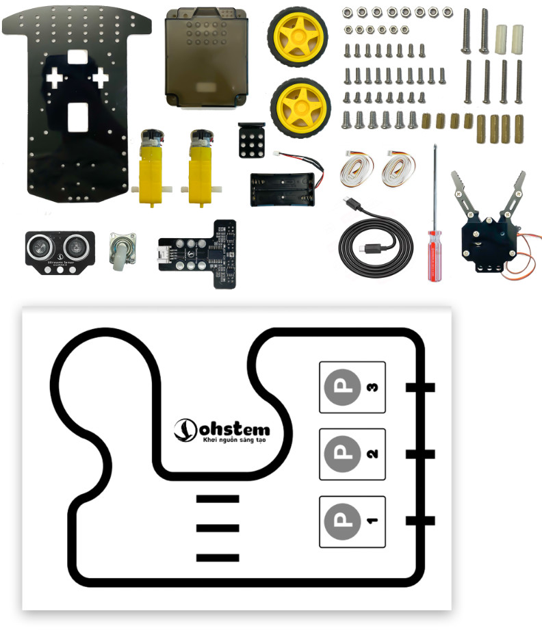 Thành phần bộ STEM Robot Kit