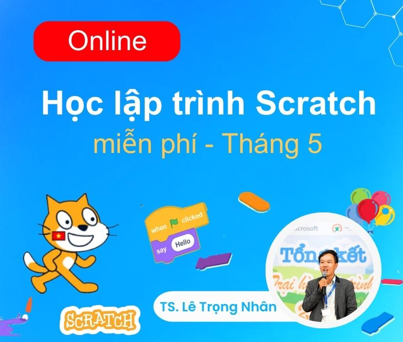 Khóa học online hướng dẫn lập trình Scratch miễn phí