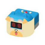 Robot giáo dục sớm Rio đeo mặt nạ