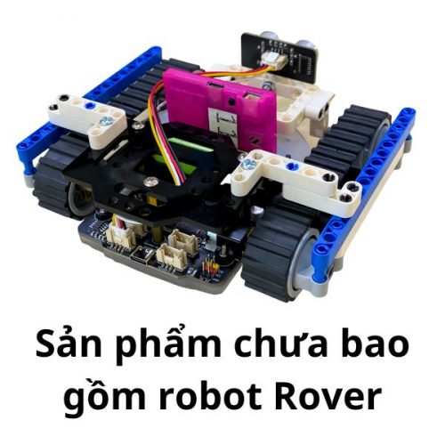 Phía sau robot Rover xe tăng