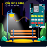 Tính năng đèn công cộng trong kit STEM Smart City
