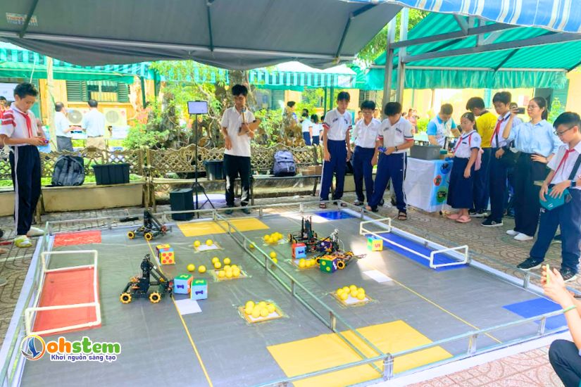 Giải đấu Robotics và gian hàng trải nghiệm tại Ngày hội Giáo dục và Khoa học - Sáng tạo Quận 5