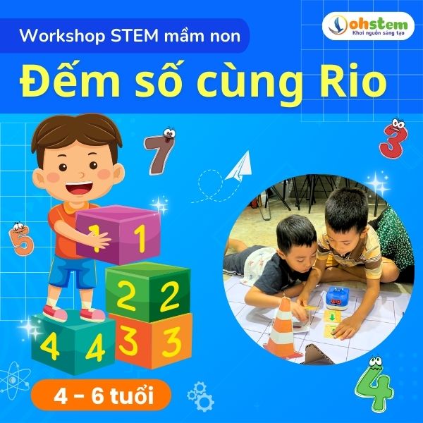 Đếm số cùng Rio - Workshop cuối tuần cho mầm non tại CLB OhStem