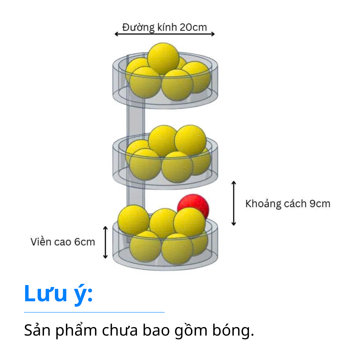 Khay chứa nông sản 3 tầng đường kính 20cm – Phụ kiện ORC Explorer