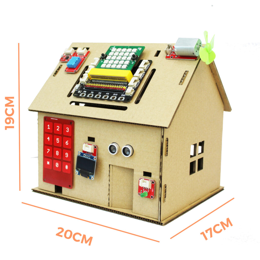 Kích cỡ ngôi nhà đồ chơi Home:Bit
