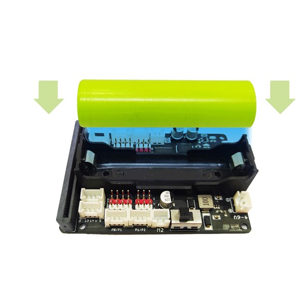Tháo lắp pin cho đồ chơi hỗ trợ học STEM Robot Shield
