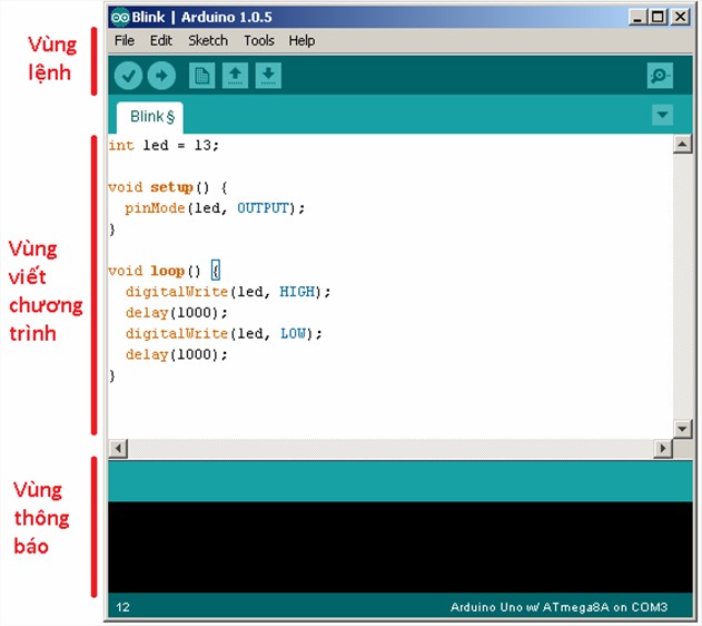 Làm quen với giao diện Arduino IDE