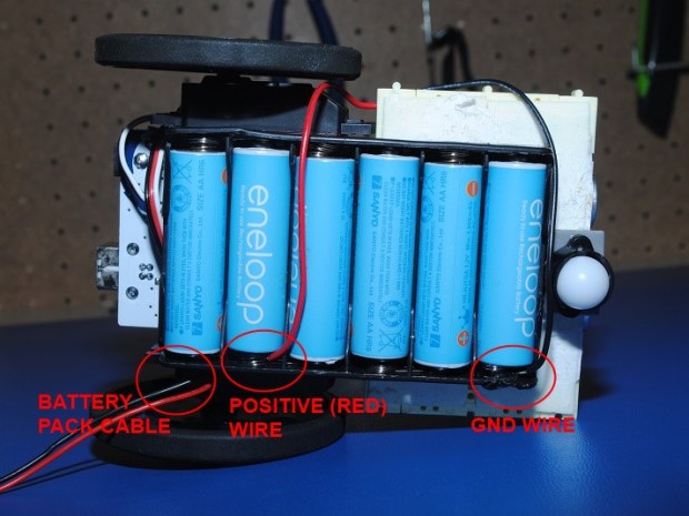 Kết nói nguồn cho robot