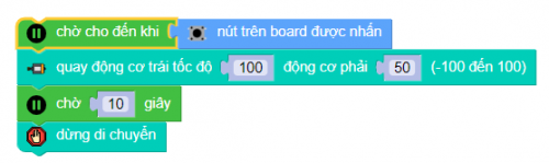 Hướng dẫn lập trình xBot đi hình tròn