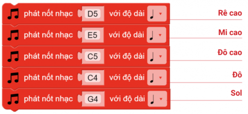 Hướng dẫn lập trình phát ra nốt nhạc trên xBot