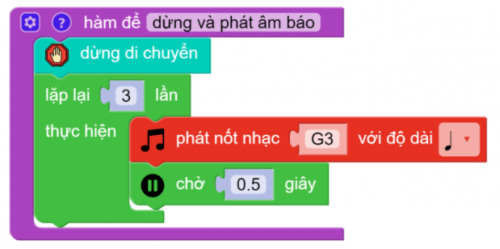 Robot dò đường kết hợp né vật cản - hàm dừng lại