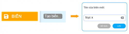 Cách tạo biến để Đếm số lần nhấn nút