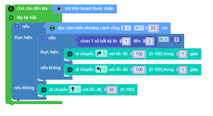 Robot né vật cản thông minh