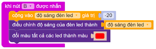 Lập trình hiển thị độ sáng trên Yolo:Bit