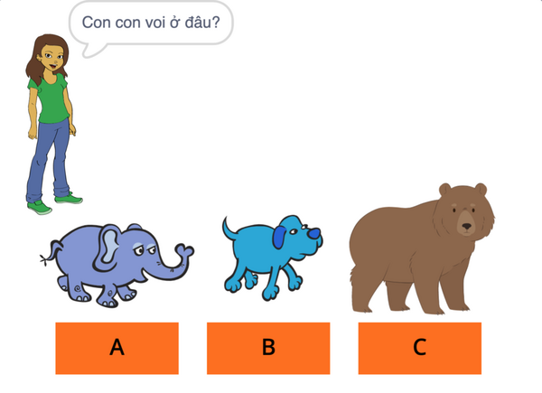 Mô phỏng Scratch game phỏng vấn 