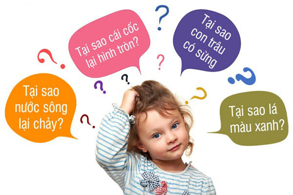 Nếu bé hỏi những “vì sao” thì ba mẹ cũng hãy kiên nhẫn trả lời con hoặc hướng dẫn bé 