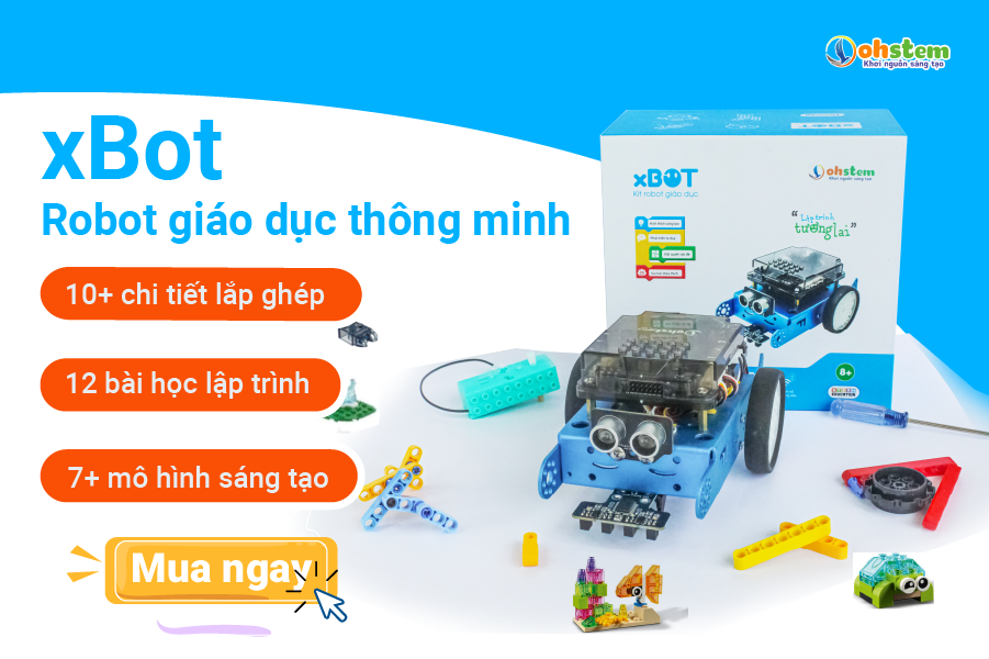 Robot đồ chơi thông minh kích thích tư duy sáng tạo không ngừng của trẻ