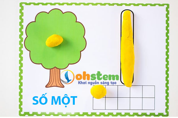 Toán tư duy cho trẻ mầm non - cách chơi trò chơi nặn đất sét