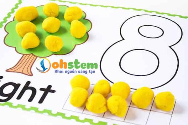Toán tư duy cho trẻ mầm non - trò chơi nặn đất sét