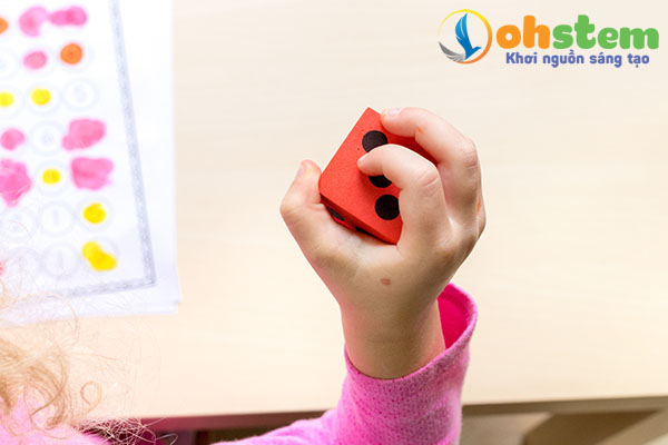 Toán tư duy cho trẻ mầm non - trò chơi xúc xắc