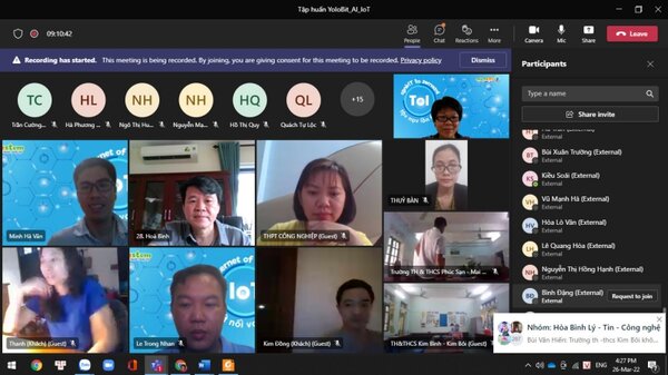 Chương trình tập huấn STEM cho giáo viên THCS