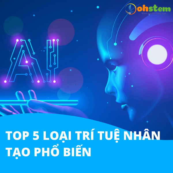 5 loại trí tuệ nhân tạo phổ biến nhất hiện nay