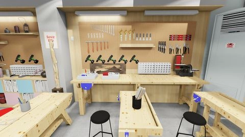 Chuẩn bị phòng LAB cho câu lạc bộ STEM robot