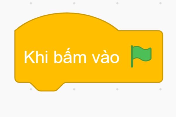 Cách lập trình Scratch với các khối lệnh cơ bản - Khi bấm vào