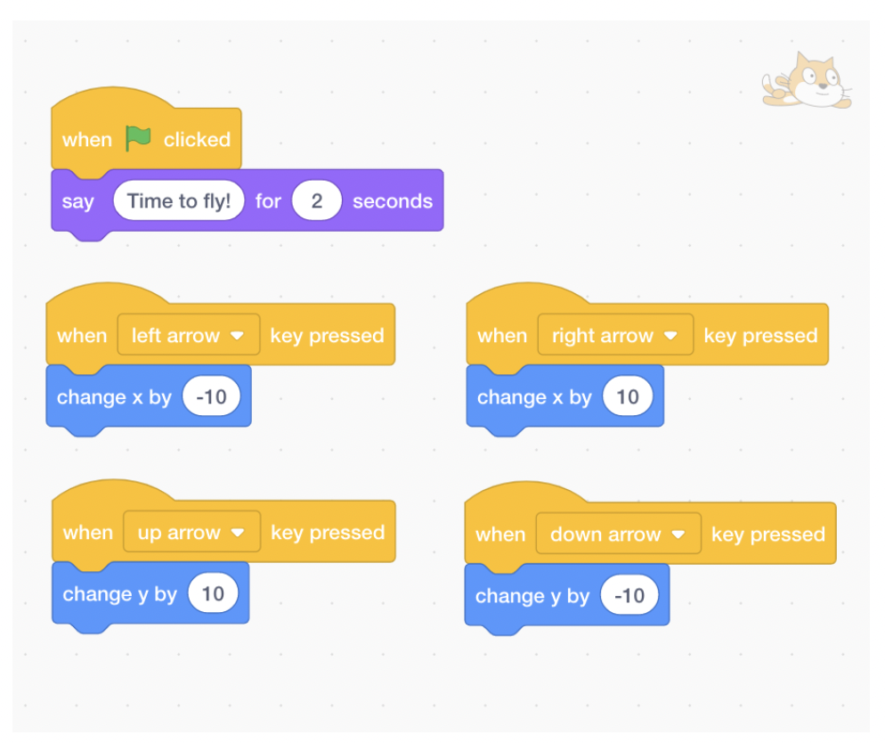 Hướng dẫn lập trình Scratch dự án Mèo bay