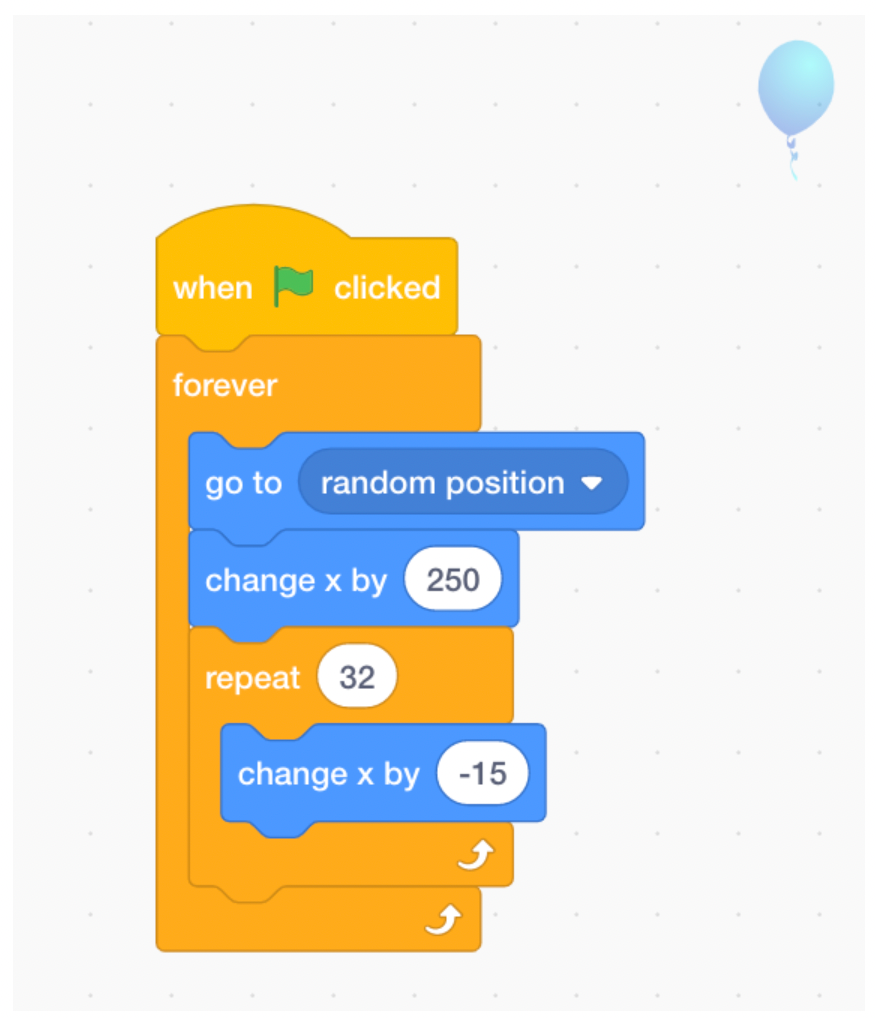 Hướng dẫn lập trình Scratch cho bóng bay