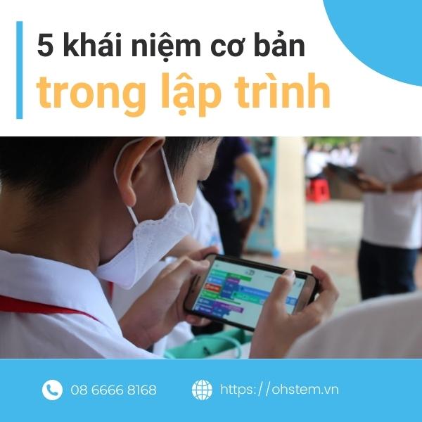 Khái niệm cơ bản trong lập trình trẻ em Tiểu học