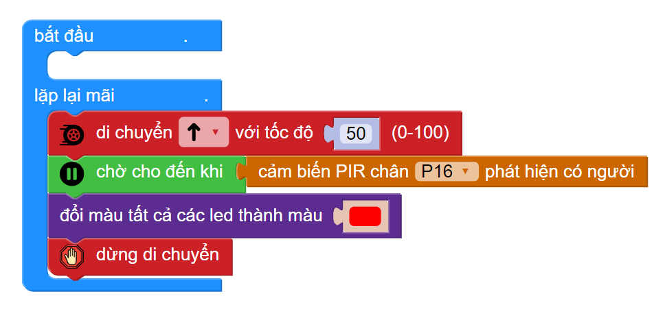 Ngôn ngữ lập trình kéo thả rất dễ sử dụng