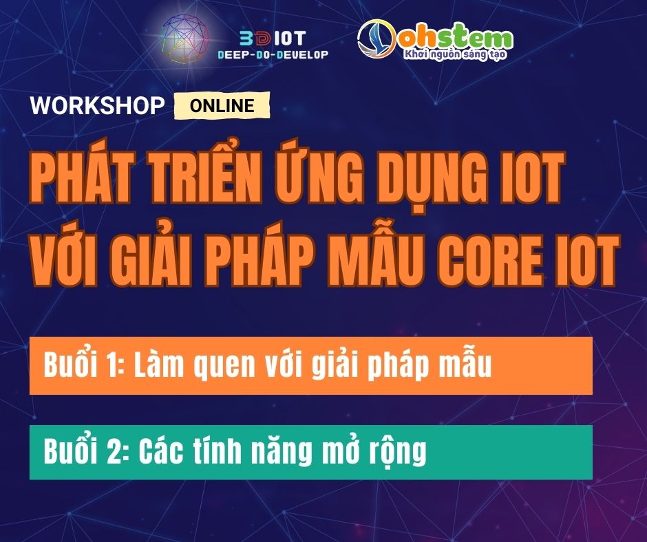 Workshop Phát triển ứng dụng IoT với giải pháp mẫu trên Core IoT