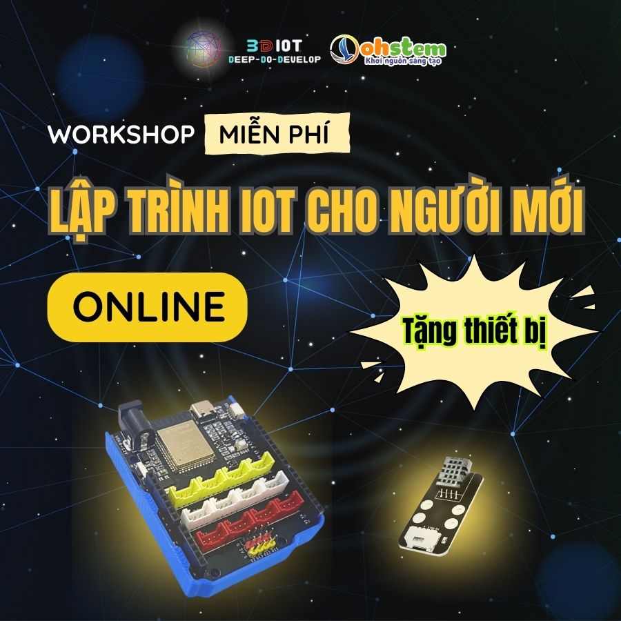 Workshop miễn phí "Lập trình IoT cho người mới"