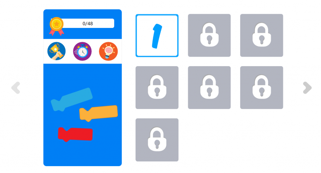 Giao diện thử thách của phần mềm STEM OhSetm App