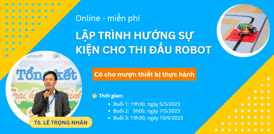 tập huấn STEM - Lập trình hướng sự kiện cho thi đấu robot