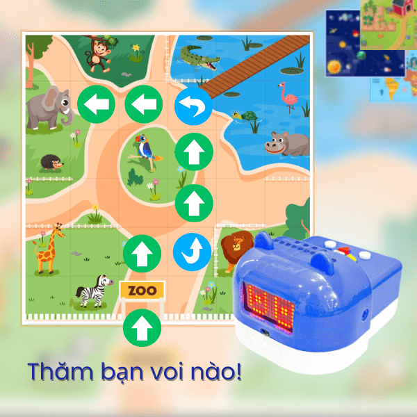 Robot giáo dục mầm non Rio - Lập trình tương tác