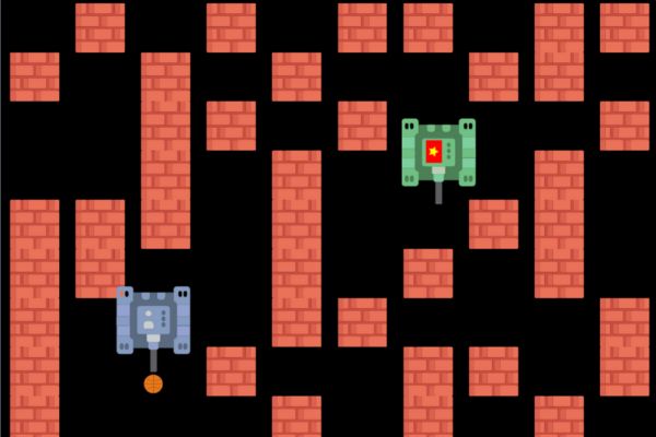 Cách tạo trò chơi trên Scratch - Game bắn xe tăng Battle City