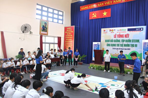Chung kết cuộc thi Robotics AI Hackathon tại THCS Trung Lập Hạ - 2023