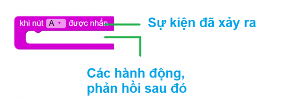 Khối lệnh sự kiện