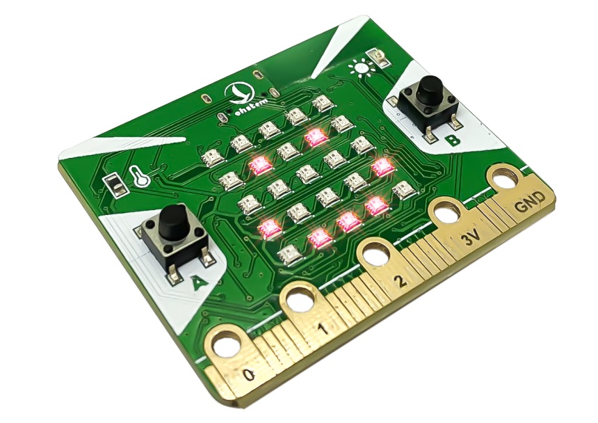 Sử dụng 25 đèn LED trên Yolo:Bit làm đèn pin