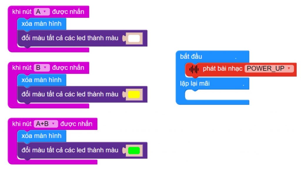 Chương trình hoàn chỉnh cho đèn pin